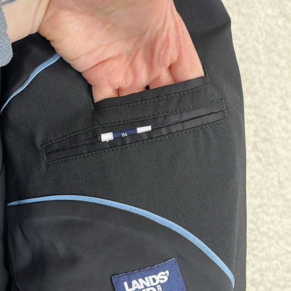 NWT Lands End Mens Washable Wool 2 Button Traditional Suit Jacket 39R Regular - Picture 4 of 10